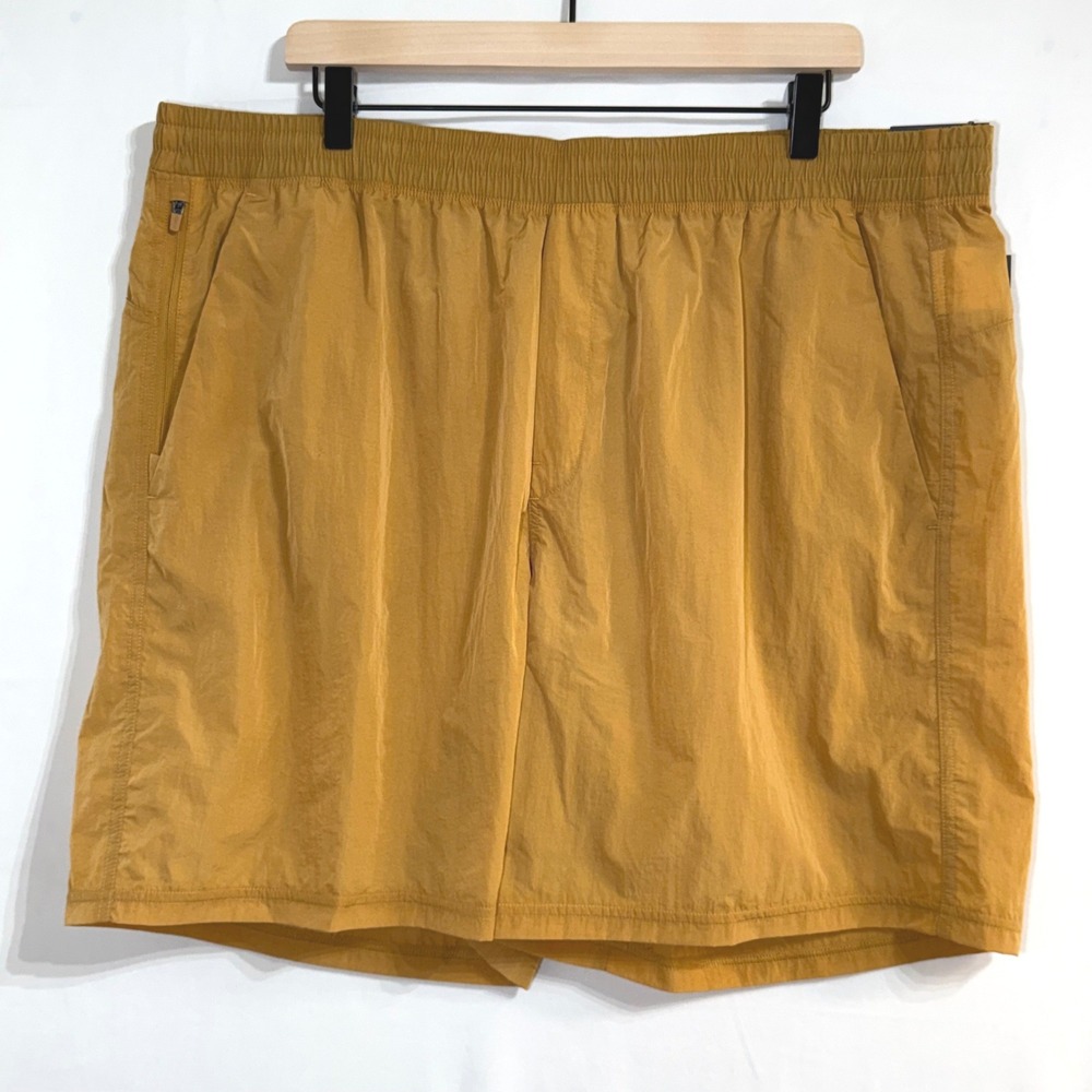 VRST Mens XXL All-In Short 7 Inch Unlined Palomino Gold Shine Water Repellent